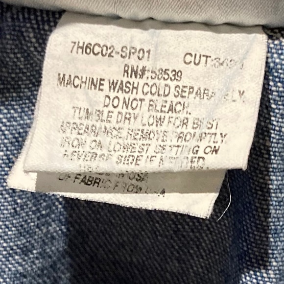 Vintage  Mirrored Floral Embroidered Denim… - Picture 14 of 16